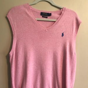 Pink Sweater Vest- Polo Ralph Lauren